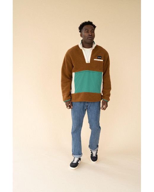 retro half zip fleece