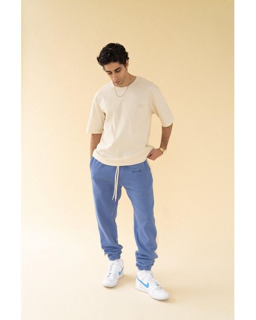 Carolina Blue Stripe JOGGERS for Men 