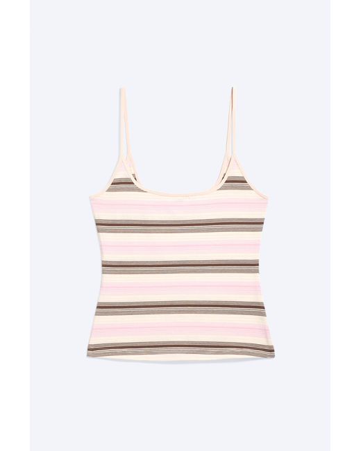 Monki White Slim Strap Tank Top