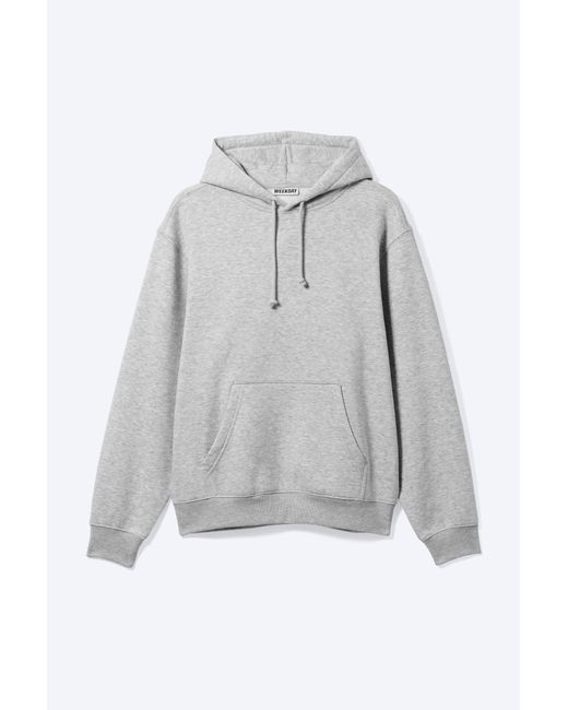 Weekday Gray Classic Hoodie for men