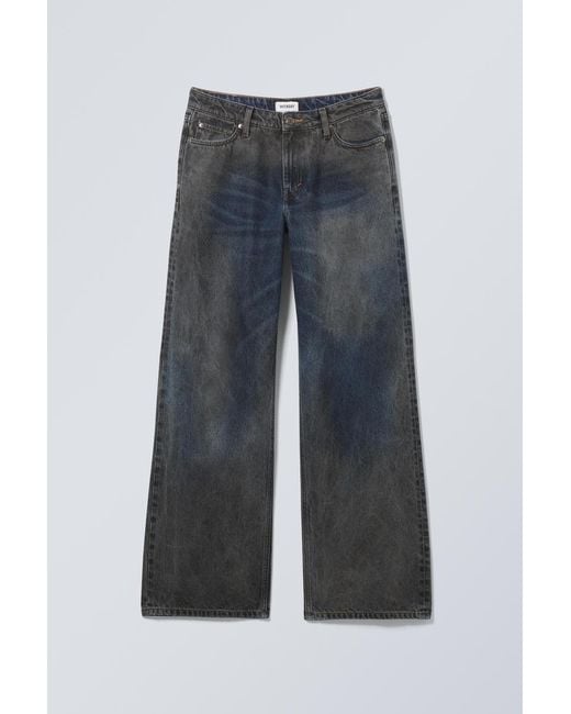 Weekday Gray Ample Low Loose Muddy Jeans