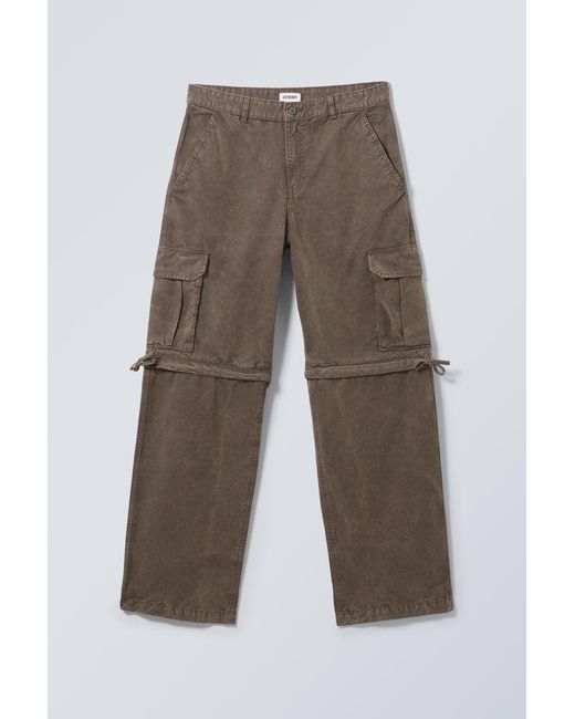 Weekday Relaxed Convertible Cargo Trousers for Men Lyst UK