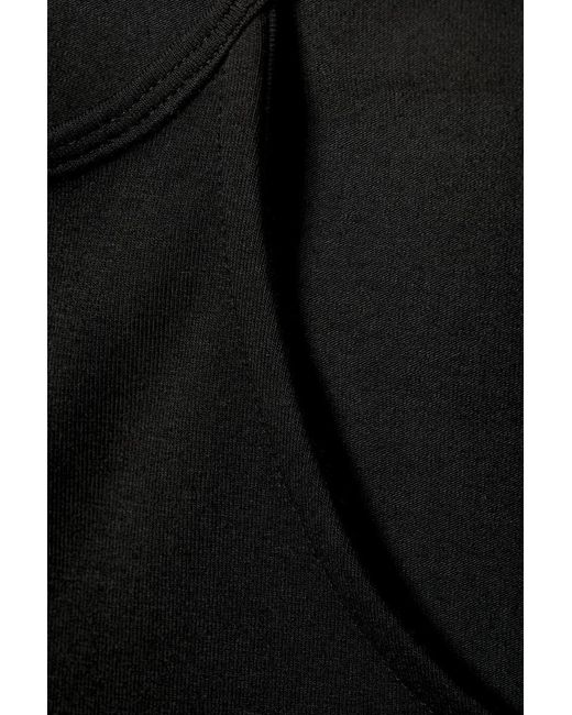 Weekday Black Halterneck Short Sleeve Top