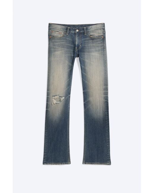 Cheap Monday Blue Struggle Low Rise Slim Bootcut Jeans for men