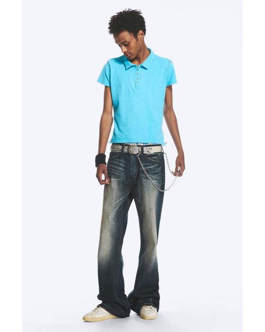 Cheap Monday Blue Boo Bootleg Low Rise Regular Bootcut Jeans for men