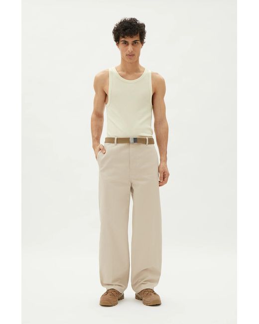 Weekday Natural Ross Wide Trousers for men