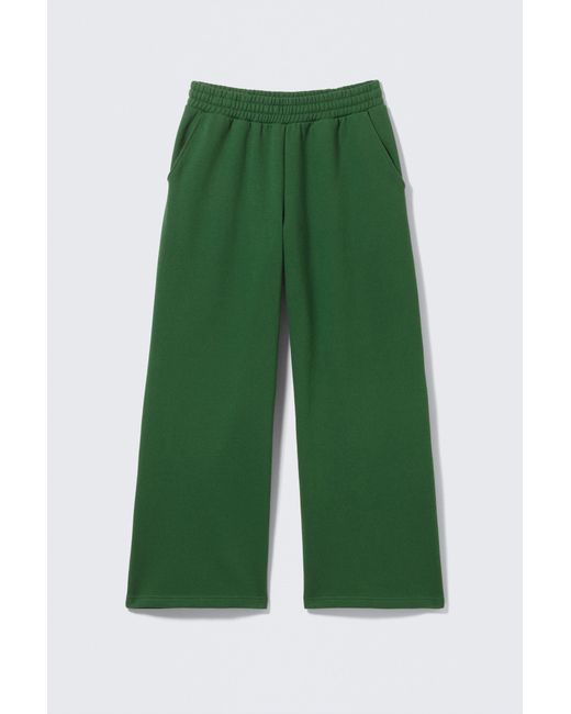 Weekday Green Loose Long Heavyweight Sweatpants