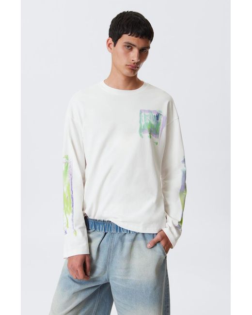 Weekday Multicolor Great Boxy Graphic Long Sleeve T-shirt for men