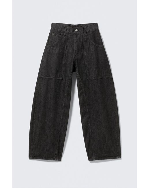 Cheap Monday Black Dunno Low Rise Loose Barrel Jeans