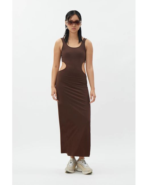 Weekday Cotton Liria Cut Out Dress in 