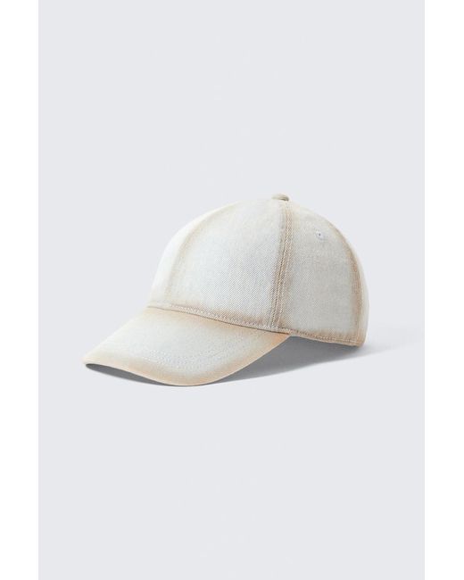 Weekday White Baseball Denim Cap for men