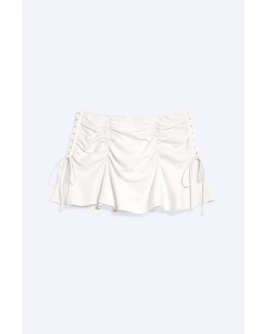 Weekday Multicolor Ruched Mini Skirt