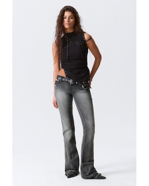 Cheap Monday Blue Booty Bei Low Rise Skinny Bootcut Jeans