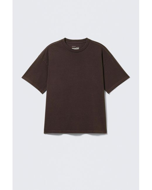 Weekday Black Loose Fit T-Shirt for men