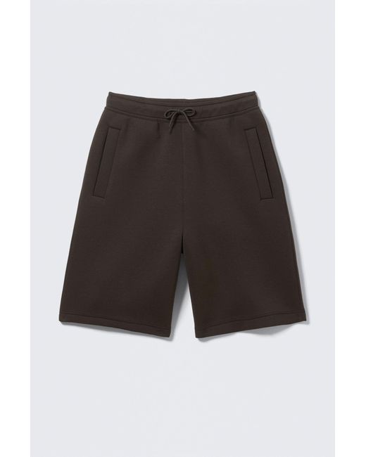 Weekday White Loose Fit Scuba Shorts for men