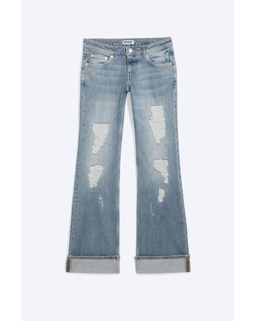 Weekday Multicolor Ember Low Rise Slim Fit Bootcut Jeans