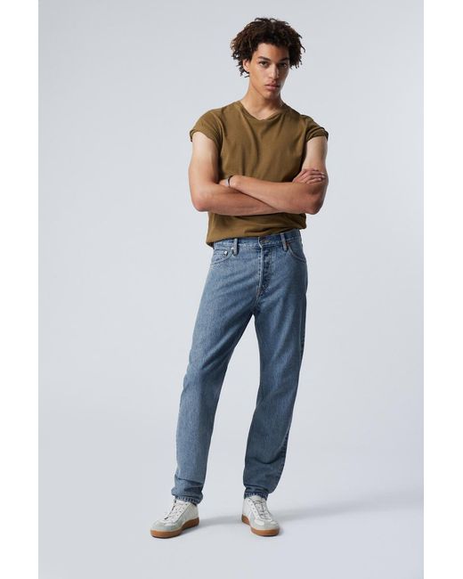 Weekday Blue Barrel Relaxed Taperd Leg Jeans for men