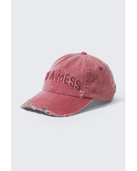Cheap Monday Pink Cm X Lb Sun-Faded Baseball Cap