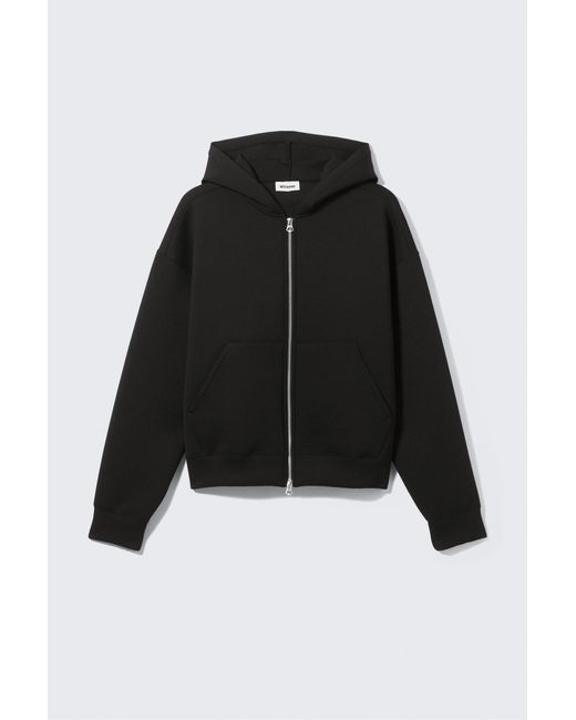 Weekday Blue Simon Scuba Zip Hoodie for men