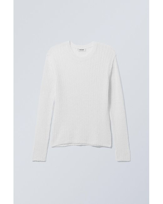 Weekday White Jordan Regular Sweater for men