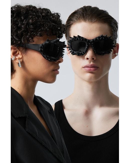 Weekday Black Stellactite Sunglasses