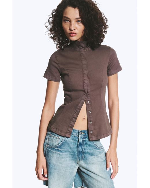 Weekday Multicolor Fitted Cotton Top