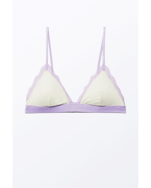 Weekday White Soft Padded Triangle Bra