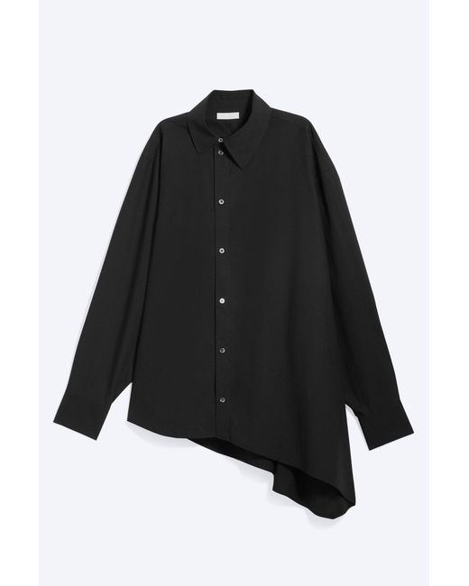 Weekday Blue Cross-Buttoned Expand Shirt