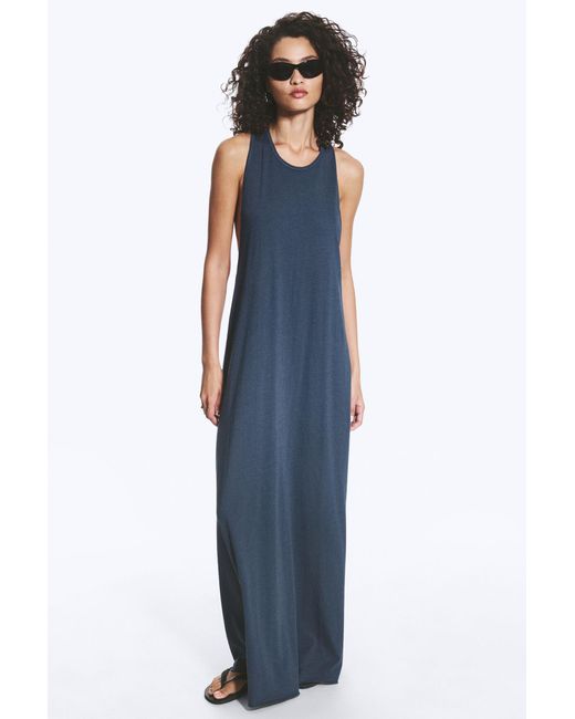 Weekday Blue Racerback Maxi Dress