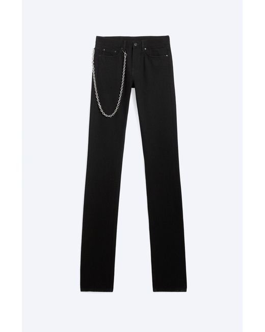 Weekday Black Yungblud Low Rise Slim Straight Jeans for men