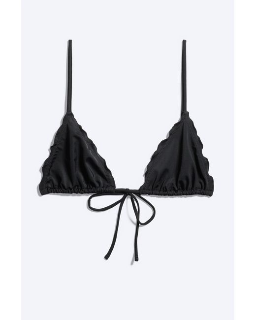 Weekday Black Frill Bikini Top