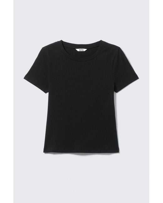 Monki Black Tight Mini T-Shirt