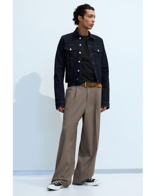 Weekday Blue Uno Loose Suit Trousers for men