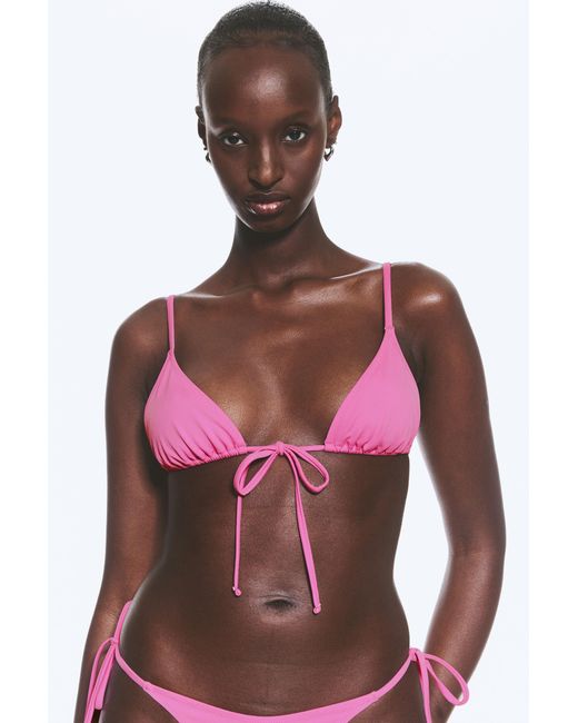 Weekday Red Triangle Bikini Top