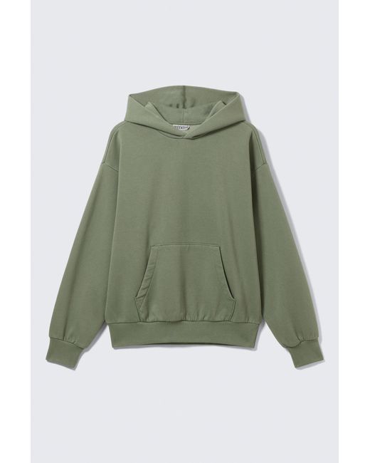 Weekday Green Loose Fit Hoodie for men