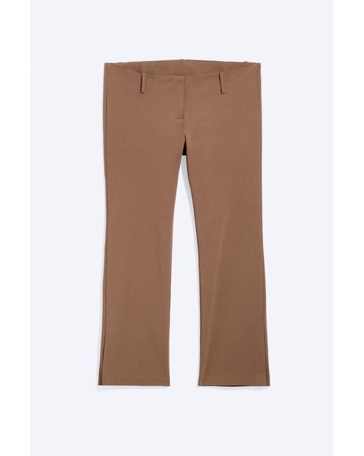 Monki White Low Rise Capri Trousers