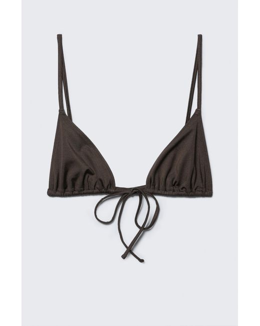 Weekday Black Triangle Bikini Top