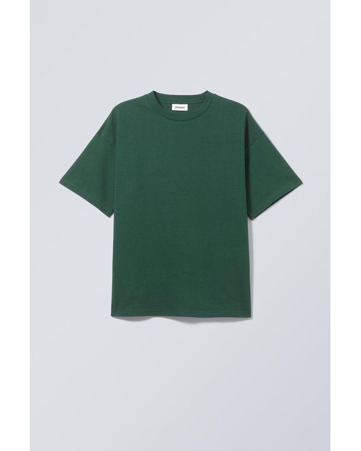 Weekday Kastiges T-Shirt in Green für Herren