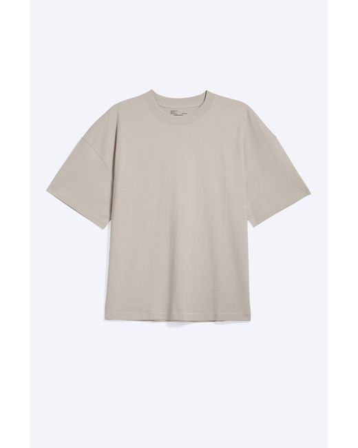 Weekday Gray Oversized Boxy T-Shirt for men