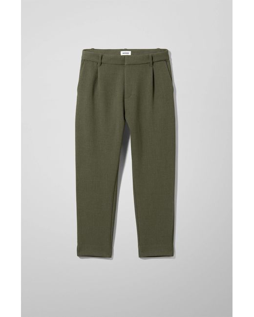 Weekday Synthetic Mard Trousers in Dark 