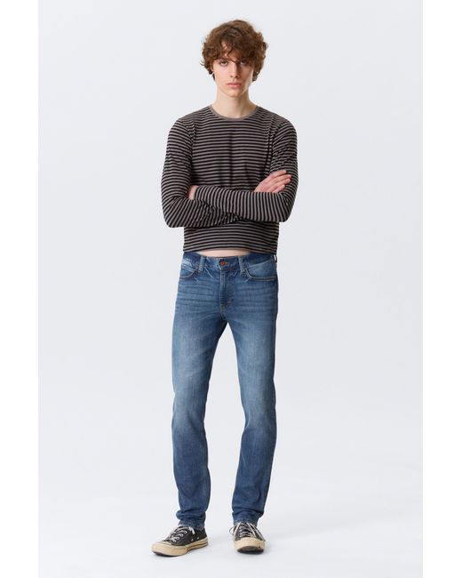 Cheap Monday Blue Rigid Skinny Denim Jeans for men