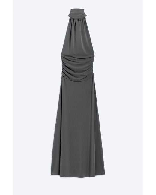 Weekday Gray Halter Maxi Dress