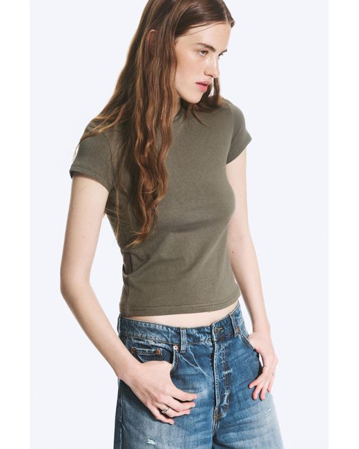 Weekday Multicolor Slim Short-Sleeved Cotton T-Shirt