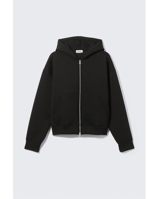 Weekday Blue Simon Scuba Zip Hoodie for men
