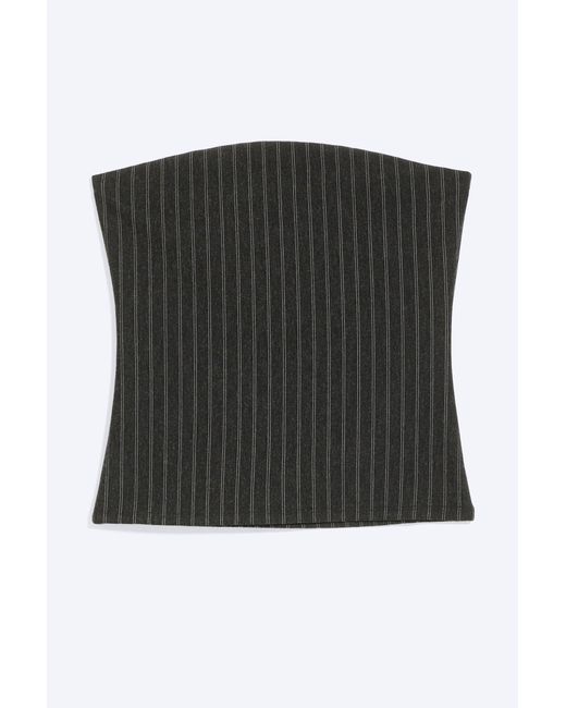 Weekday Black Suiting Bandeau Top