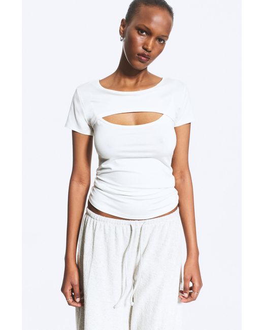 Weekday White Layered Two-Piece Bolero Top