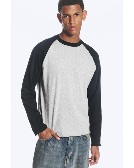 Weekday Gray Raglan Long-Sleeve for men