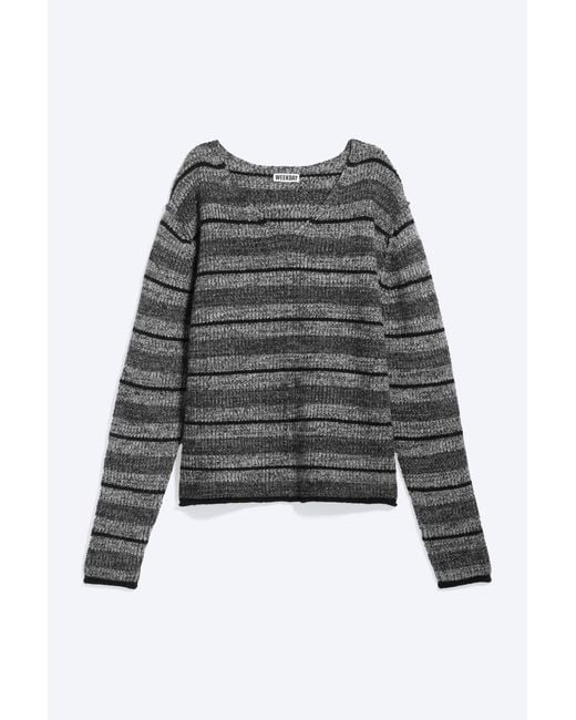 Weekday Black V-Neck Jumper