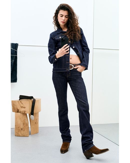 Weekday Blue Low Rise Slim Jeans