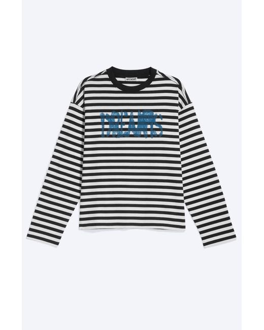 Weekday Blue Great Boxy Graphic Long Sleeve T-Shirt for men